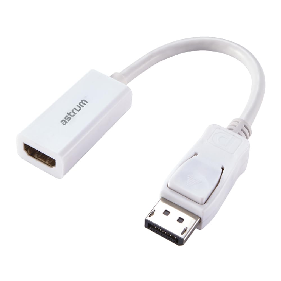 Astrum DA210 Display Port Male to HDMI Female Adapter - White